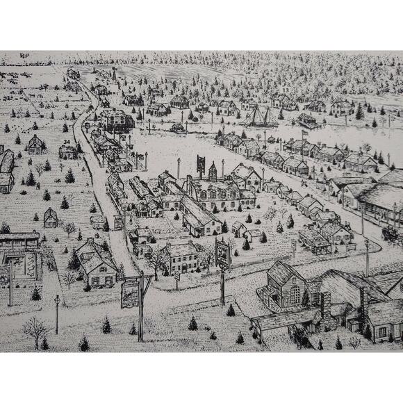 Smithville Village New Jersey Art Print Set Of 3 NJ Atlantic Historic Ed Sheetz - Picture 7 of 11